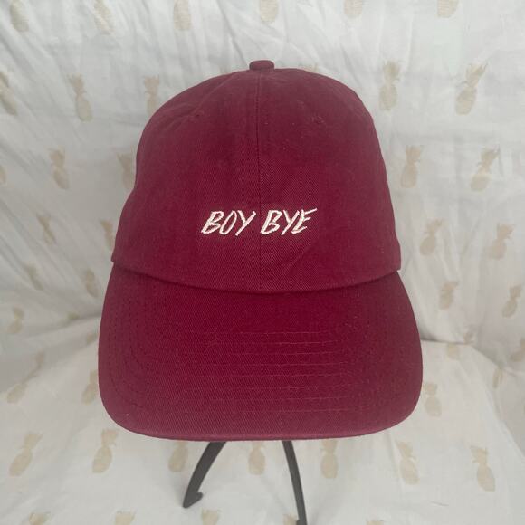 Boy Bye burgundy baseball cap cotton adjustable EUC - Picture 1 of 5